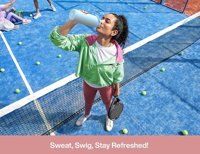 POWCAN 32 oz Insulated Water Bottle with 2-in-1 Straw and Spout Lid, Keep Cold 24H, Leak-Proof, BPA-Free, Double Wall Stainless Steel Water Bottle for Sports, Gym, Travel, Gift, School (Bow Crush)