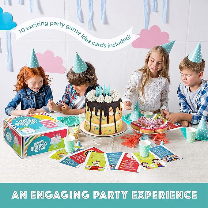 Baketivity DIY Birthday Cake & Decorating Set for Girls and Boys. Box Includes All Pre-Measured Ingredients, Birthday Candles, Chef Hat and Apron. Perfect for Birthday Gift for Kids, Teens, and Adults