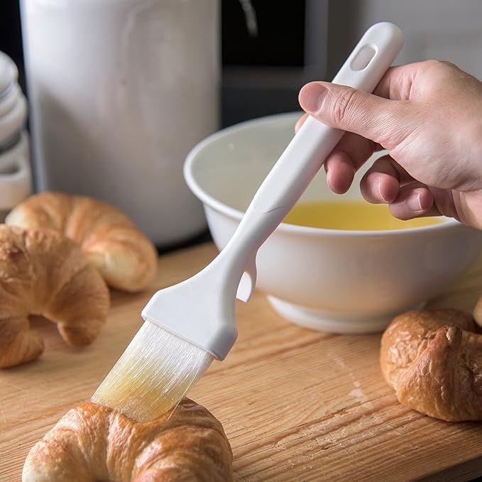 SPARTA Meteor Basting Brush, Nylon Bristle Pastry Brush for Cooking and Baking, 2" Wide, 1 Count, White
