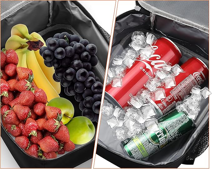 ZM-YOUTOO Lunch Box for Men - Reusable Lunch Bag Men Adult Women- Insulated Small LunchBox (Pink)