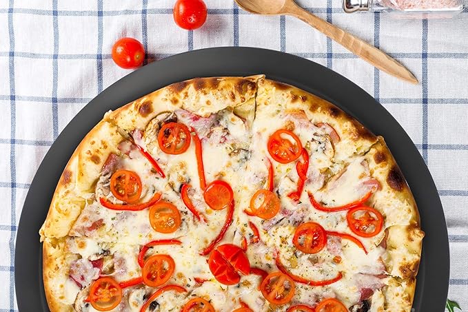 Beasea Pizza Pan with Holes, 13 Inch Pizza Pan Aluminum Alloy Round Vented Pizza Pans Heavy Duty Pizza Crisper Pan Pizza Baking Tray Bakeware for Home Restaurant Kitchen