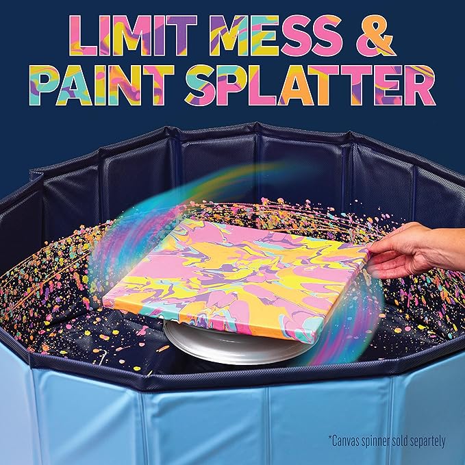 FolkArt Drizzle Pop-Up Splash Guard, Durable Tool for DIY Paint Pouring Arts and Crafts Projects, 50824