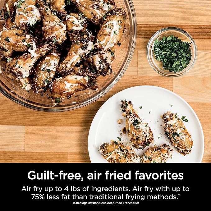 Ninja SP201 Digital Air Fry Pro Countertop 8-in-1 Oven with Extended Height, XL Capacity, Flip Up & Away Capability for Storage Space, with Air Fry Basket, Wire Rack & Crumb Tray, Silver