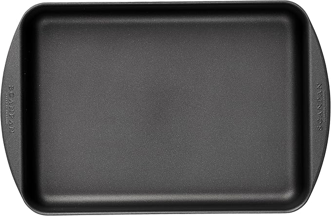 Scanpan Classic 3.25 QT (13.5 inch x 8.75 inch) Nonstick Roasting Pan – Compatible with Gas and Electric Stovetops, Metal Utensil Safe, Oven Safe to 500°F, Dishwasher Safe
