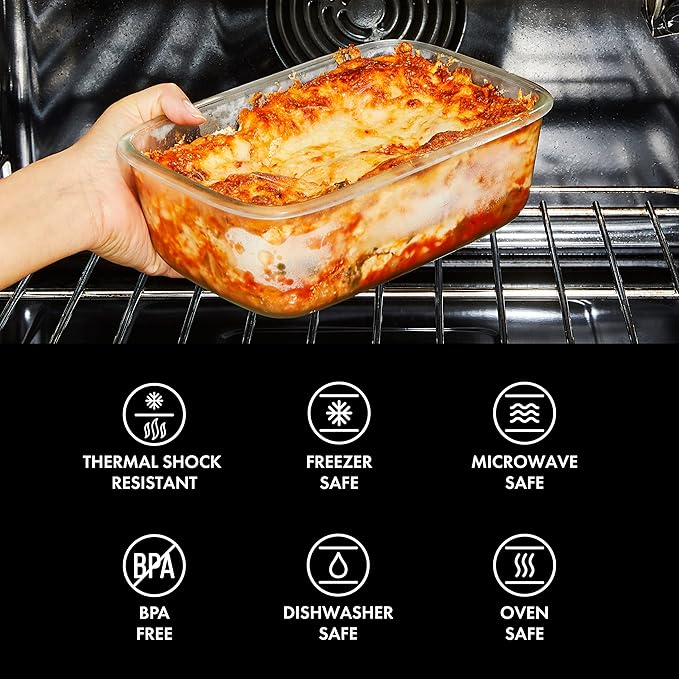 OXO Good Grips 3.5 Cup Smart Seal Airtight Glass Rectangle Food Storage Container
