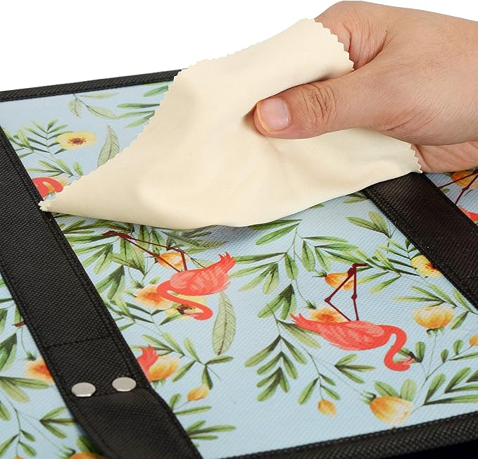 Foraineam Reusable Grocery Bags Set Durable Heavy Duty Tote Bag Collapsible Grocery Shopping Box Bag with Reinforced Bottom