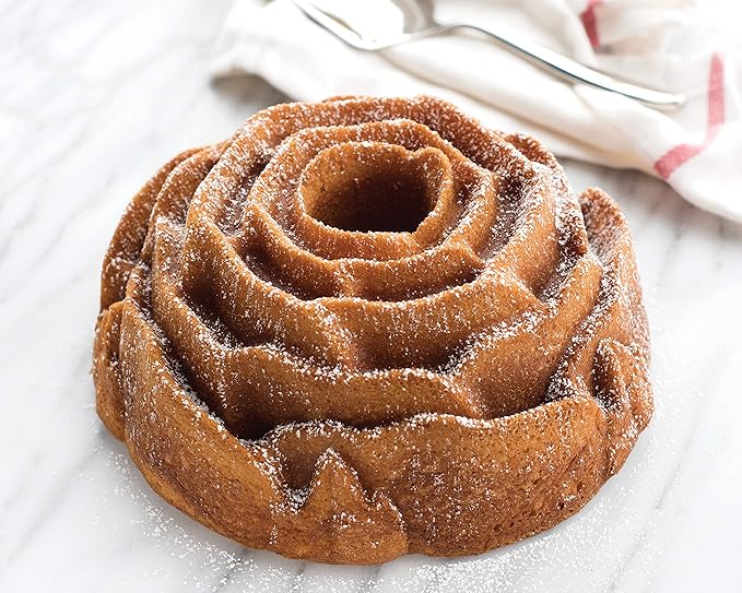 Nordic Ware Rose Bundt, 10 Cup, Toffee