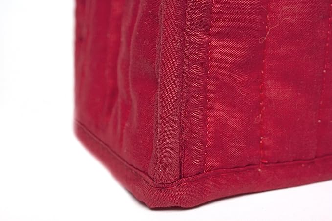 RITZ Premium Universal Two Slice Toaster Cover, 11.25" x 5.75" x 7", Polyester and Cotton Quilted, Fingerprint Protector, Super Soft Appliance & Dust Cover, Appliance NOT Included, Paprika