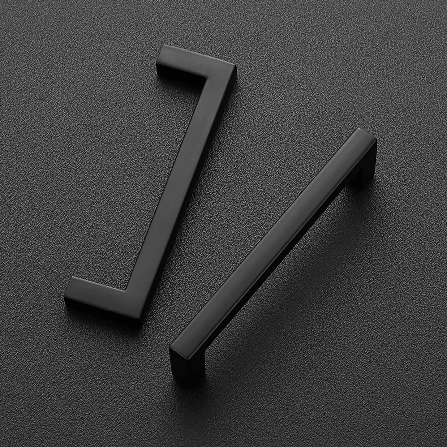 Ravinte 30 Pack Solid 3-3/4 Inch Center to Center Slim Square Bar Drawer Handles Kitchen Cabinet Handles Black Drawer Pulls Cabinet Hardware Handles Matte Black Cabinet Pulls