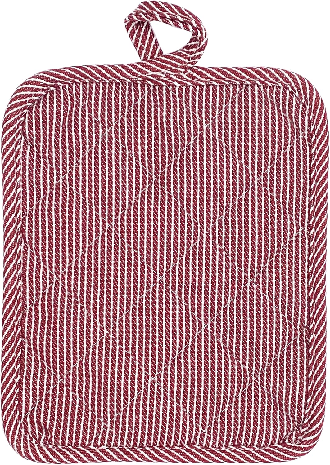 American Linen Pot Holders, Hot Pads, Table Pads for Kitchen and Dining Table, Non Slip Heat Resistant Hot Pot Holder (Burgundy, 4 Pack)