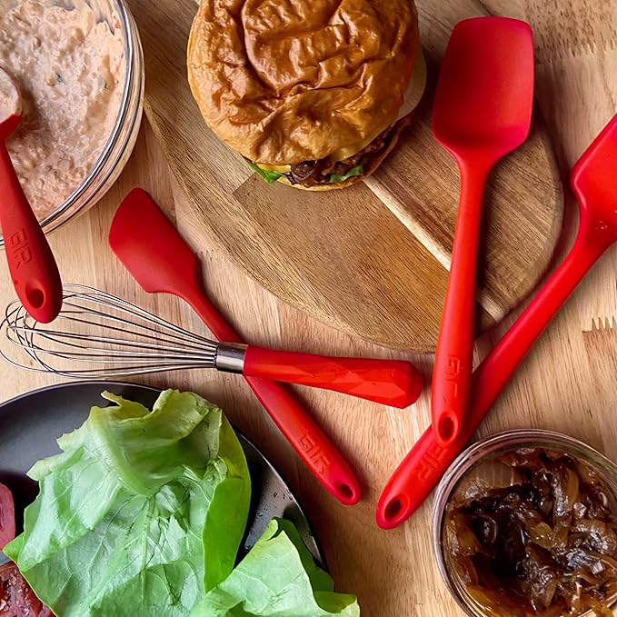 GIR: Get It Right Stainless Steel Whisk - Small Whisks for Cooking, Mixing, and Stirring - Mini-8 Inch - Studio White