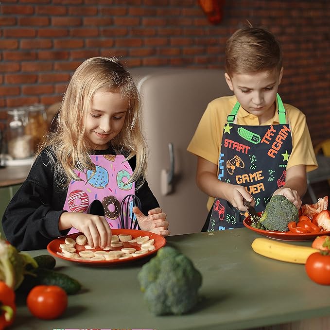 Kids Apron - cooking, gardening, artist, painting, cleaning, baking, pottery, chef, kitchen - gift boys, girls